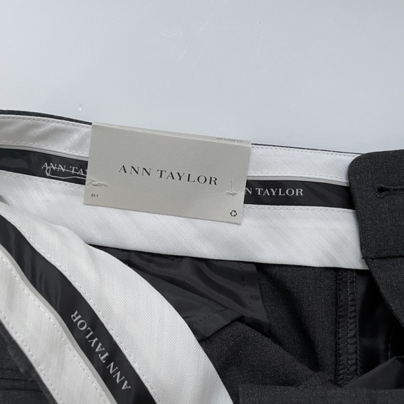 Ann Taylor Dark Gray Slacks - Curvy Fit - Trouser Leg - Size 2 - Picture 2 of 3